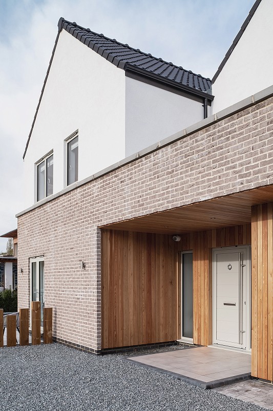 New build house architect Norfolk contemporary timber brick