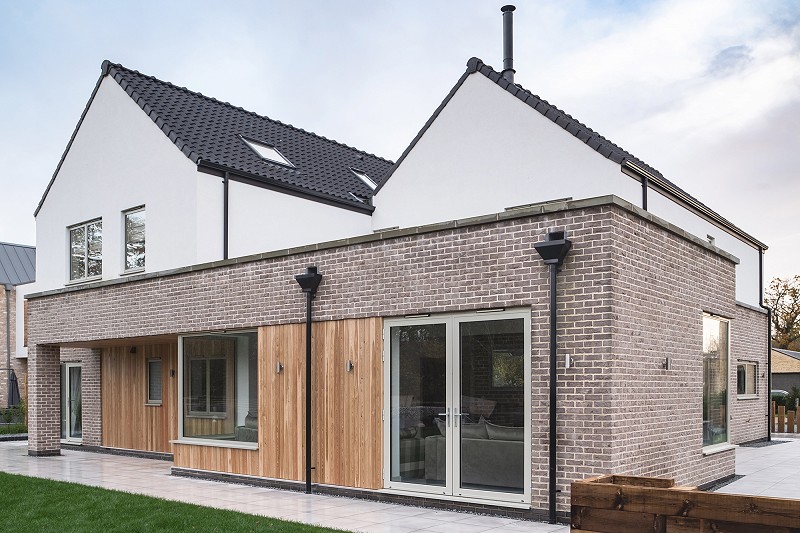 New build house architect Norfolk contemporary timber brick