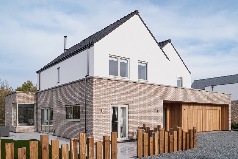 New build house architect Norfolk contemporary timber brick