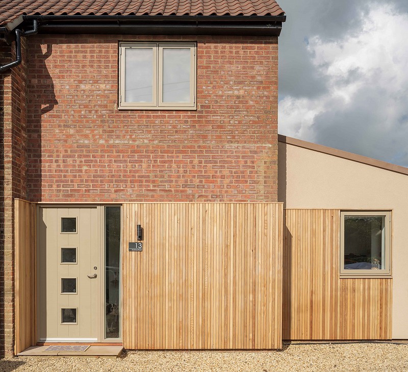 extension Bircham Norfolk architect contemporary timber cladding render