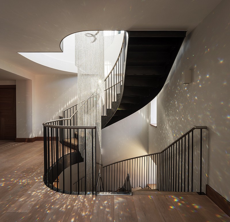 staircase chandelier